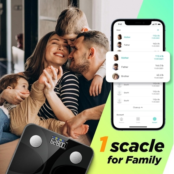 3/$30🏷 NWT RunStar Smart Body Fat Scale Bluetooth App 13 Metrics - Picture 6 of 12